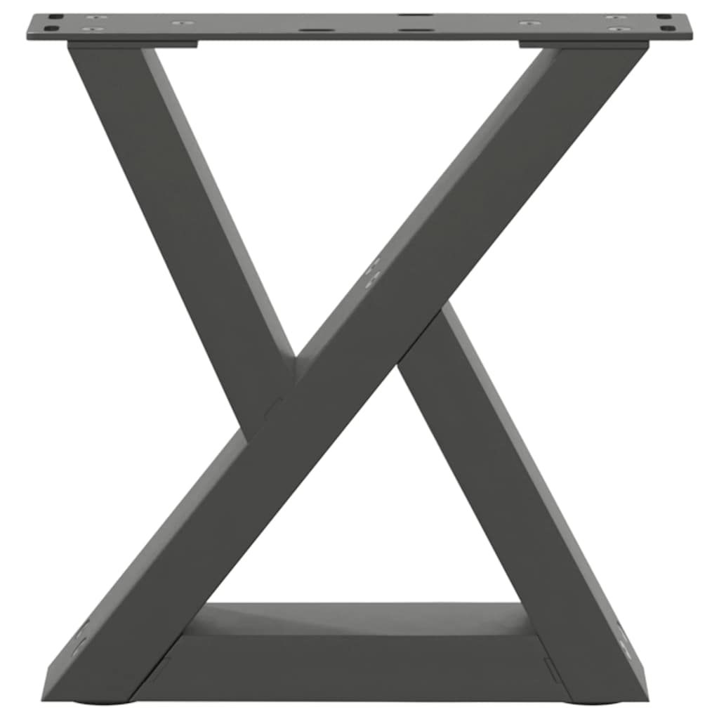 Salontafelpoten 2 st 40x(30-31,3) cm staal antraciet is nu te koop bij PeponiXL, paradijselijk wonen!