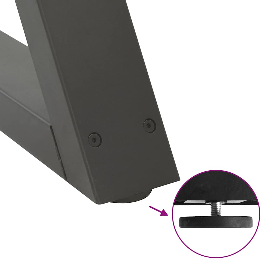 Salontafelpoten 2 st 40x(30-31,3) cm staal antraciet is nu te koop bij PeponiXL, paradijselijk wonen!
