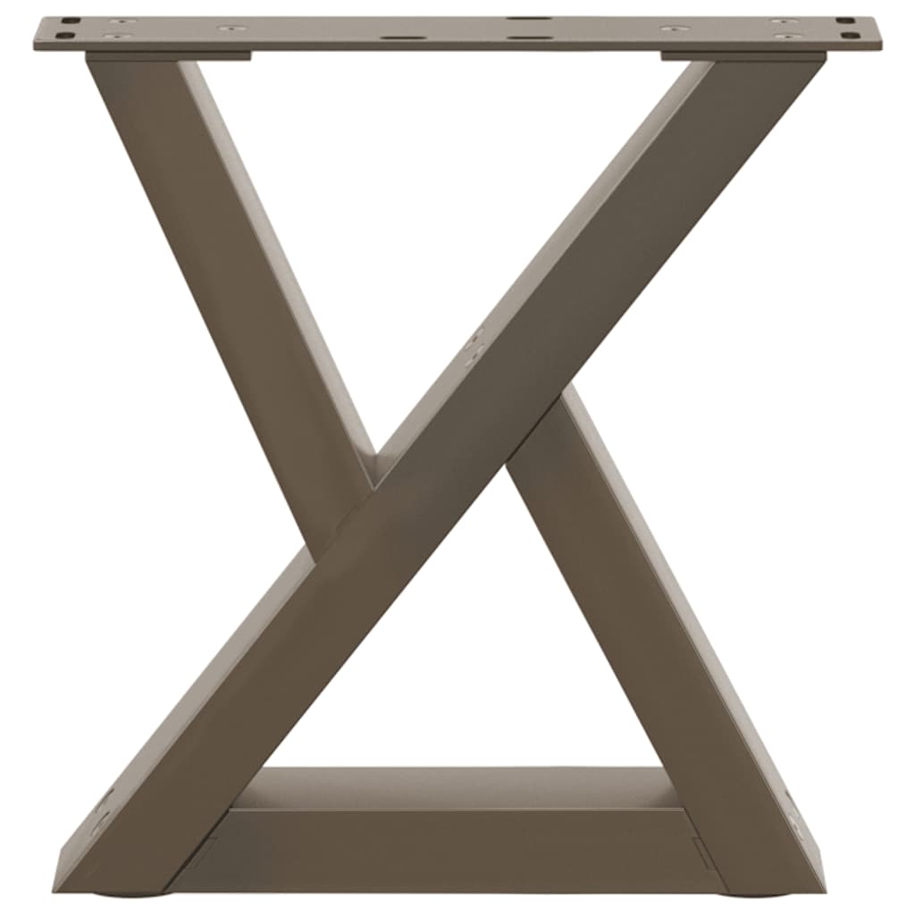 Salontafelpoten 2 st 40x(30-31,3) cm staal naturel is nu te koop bij PeponiXL, paradijselijk wonen!