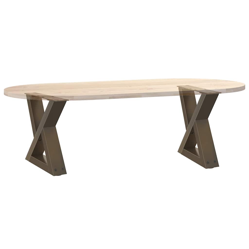 Salontafelpoten 2 st 40x(30-31,3) cm staal naturel is nu te koop bij PeponiXL, paradijselijk wonen!