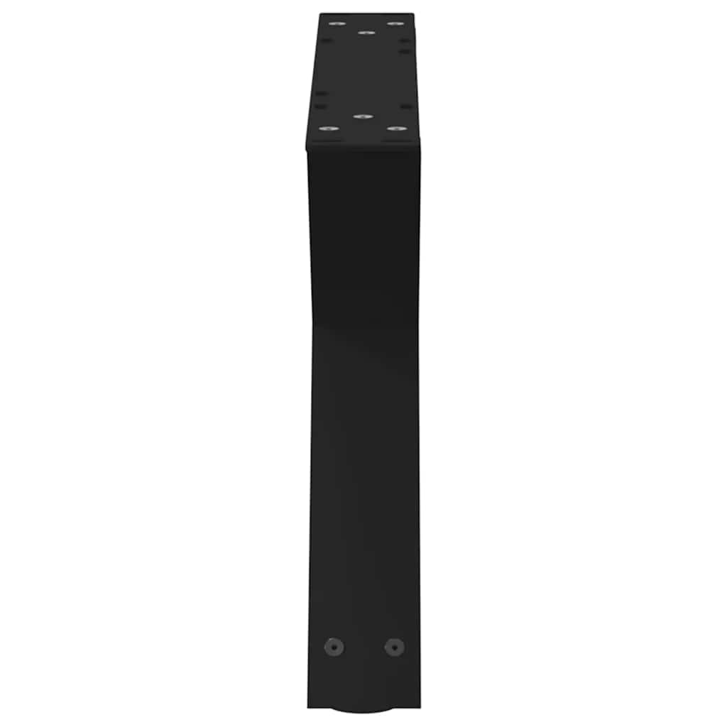 Salontafelpoten 2 st 50x(30-31,3) cm staal zwart is nu te koop bij PeponiXL, paradijselijk wonen!