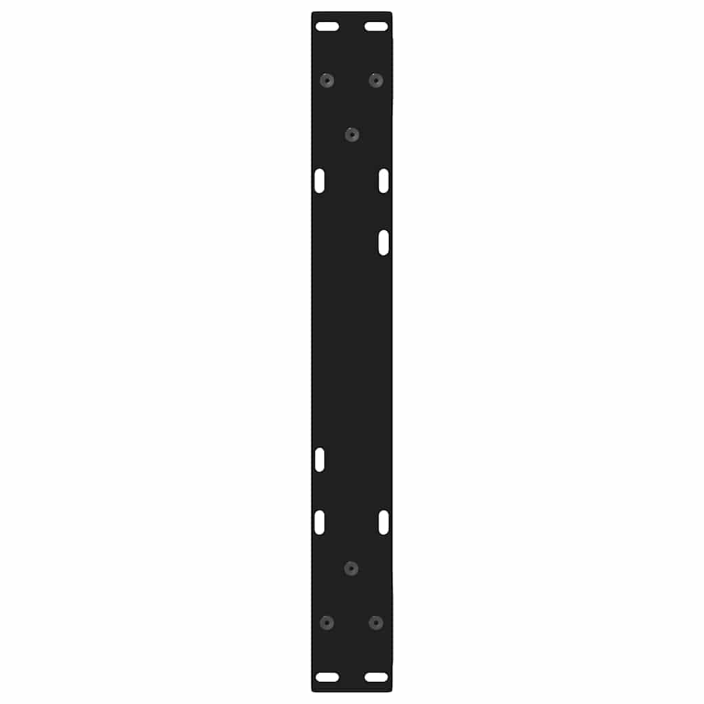 Salontafelpoten 2 st 50x(30-31,3) cm staal zwart is nu te koop bij PeponiXL, paradijselijk wonen!