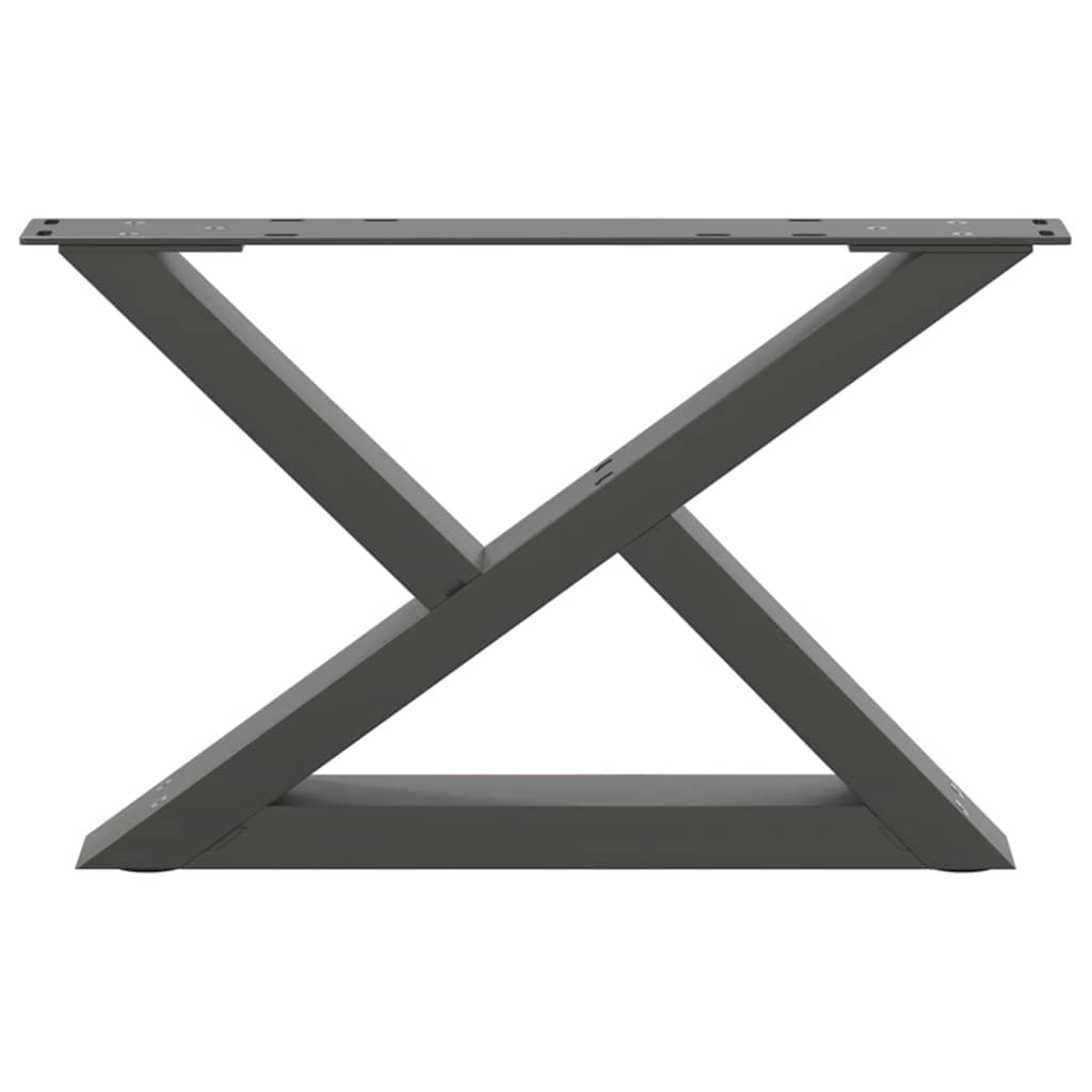 Salontafelpoten 2 st 50x(30-31,3) cm staal antraciet is nu te koop bij PeponiXL, paradijselijk wonen!