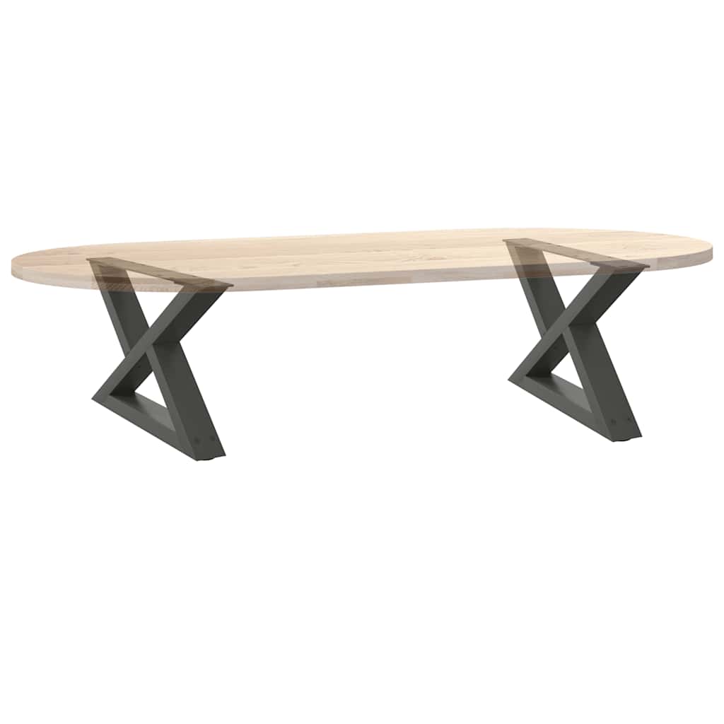 Salontafelpoten 2 st 50x(30-31,3) cm staal antraciet is nu te koop bij PeponiXL, paradijselijk wonen!