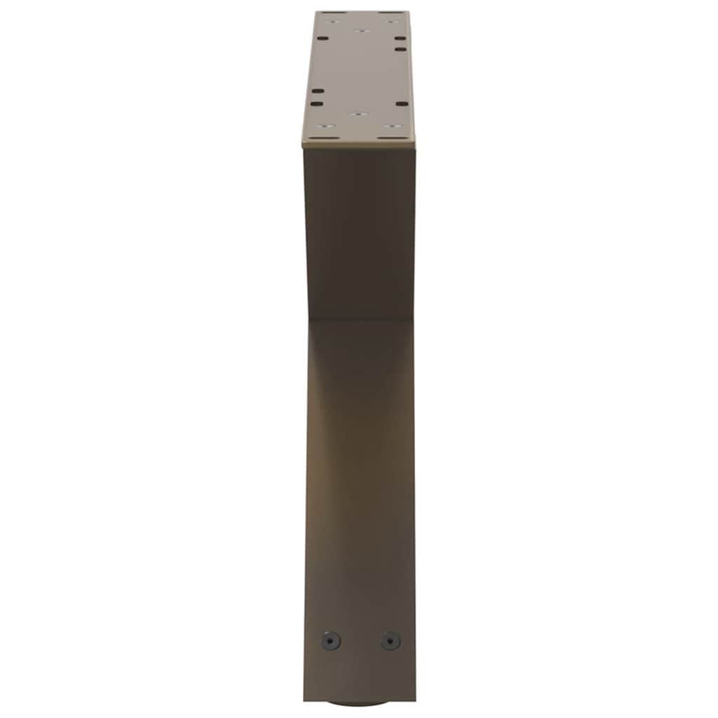 Salontafelpoten 2 st 50x(30-31,3) cm staal naturel is nu te koop bij PeponiXL, paradijselijk wonen!