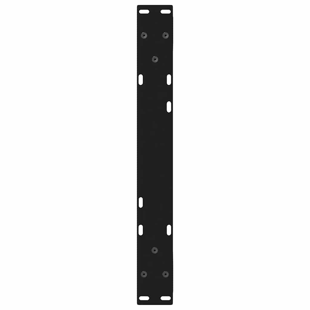 Salontafelpoten 2 st 60x(30-31,3) cm staal zwart is nu te koop bij PeponiXL, paradijselijk wonen!