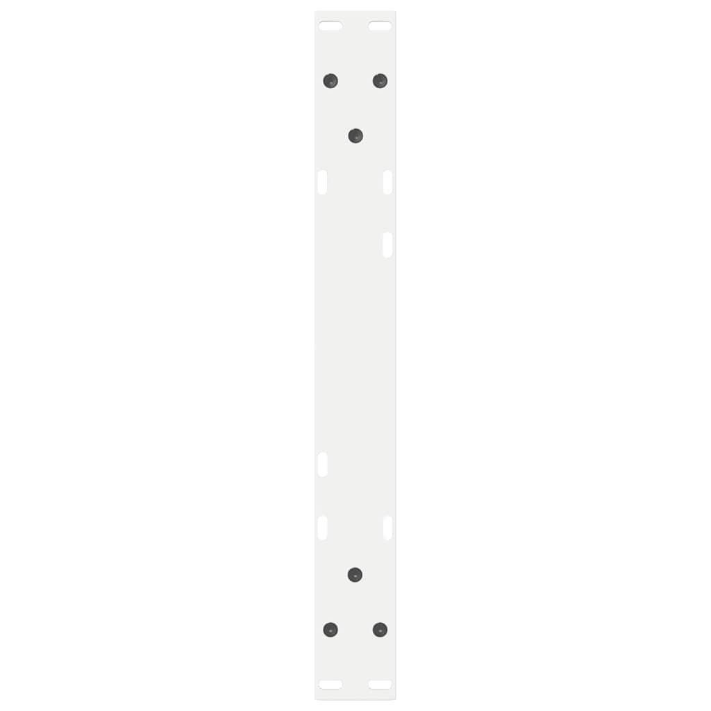 Salontafelpoten 2 st 60x(30-31,3) cm staal wit is nu te koop bij PeponiXL, paradijselijk wonen!