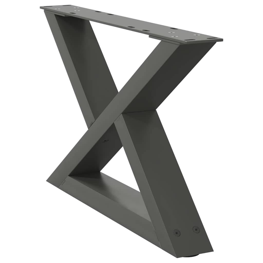Salontafelpoten 2 st 60x(30-31,3) cm staal antraciet is nu te koop bij PeponiXL, paradijselijk wonen!