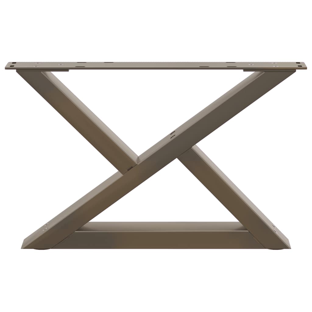 Salontafelpoten 2 st 60x(30-31,3) cm staal naturel is nu te koop bij PeponiXL, paradijselijk wonen!