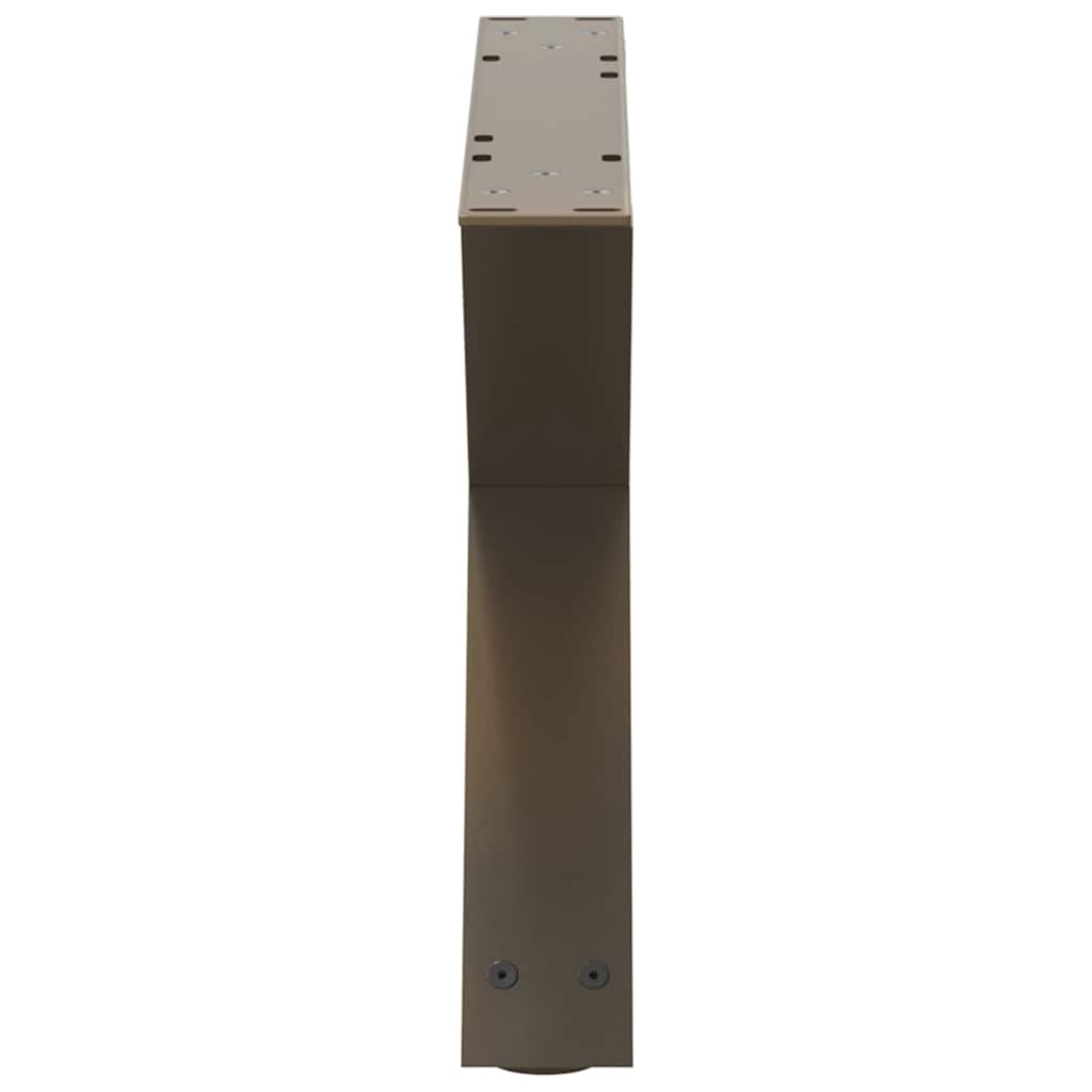 Salontafelpoten 2 st 60x(30-31,3) cm staal naturel is nu te koop bij PeponiXL, paradijselijk wonen!