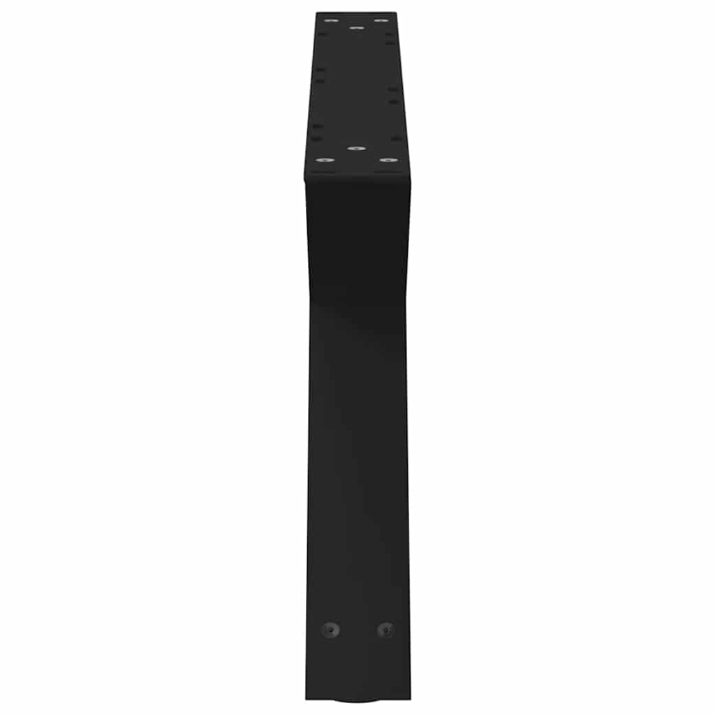 Salontafelpoten 2 st 70x(30-31,3) cm staal zwart is nu te koop bij PeponiXL, paradijselijk wonen!