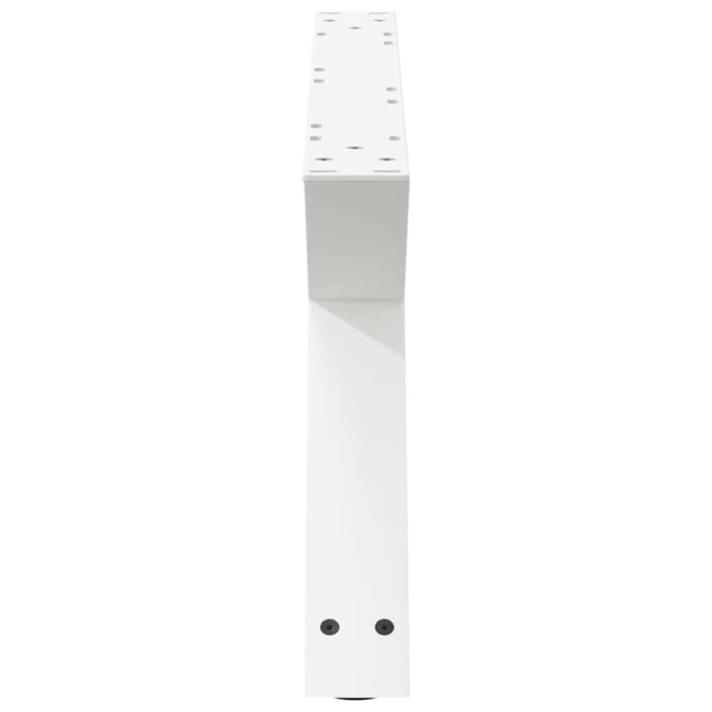 Salontafelpoten 2 st 70x(30-31,3) cm staal wit is nu te koop bij PeponiXL, paradijselijk wonen!