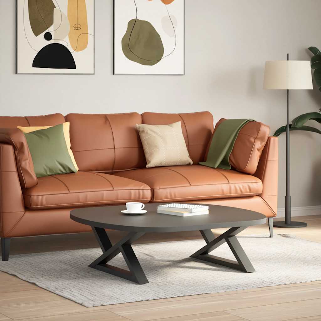 Salontafelpoten 2 st 70x(30-31,3) cm staal antraciet is nu te koop bij PeponiXL, paradijselijk wonen!