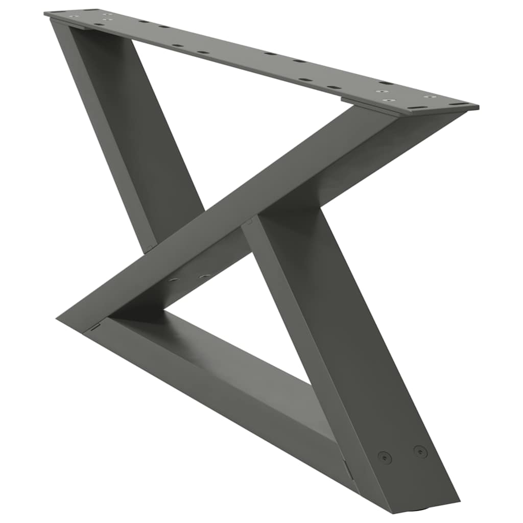 Salontafelpoten 2 st 70x(30-31,3) cm staal antraciet is nu te koop bij PeponiXL, paradijselijk wonen!