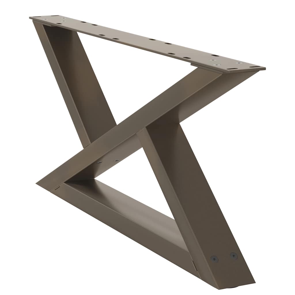 Salontafelpoten 2 st 70x(30-31,3) cm staal naturel is nu te koop bij PeponiXL, paradijselijk wonen!