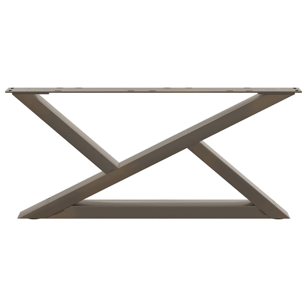 Salontafelpoten 2 st 70x(30-31,3) cm staal naturel is nu te koop bij PeponiXL, paradijselijk wonen!