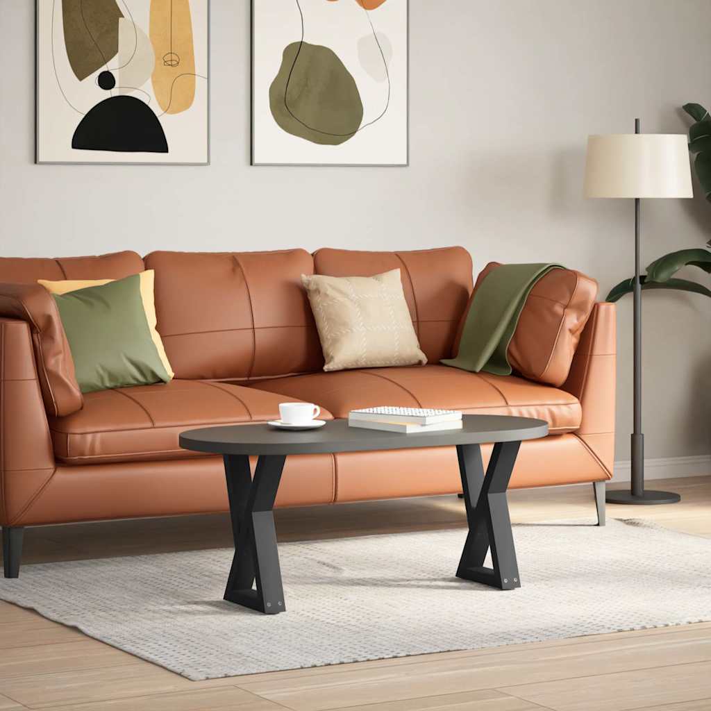 Salontafelpoten 2 st 28x(42-43,3) cm staal zwart is nu te koop bij PeponiXL, paradijselijk wonen!