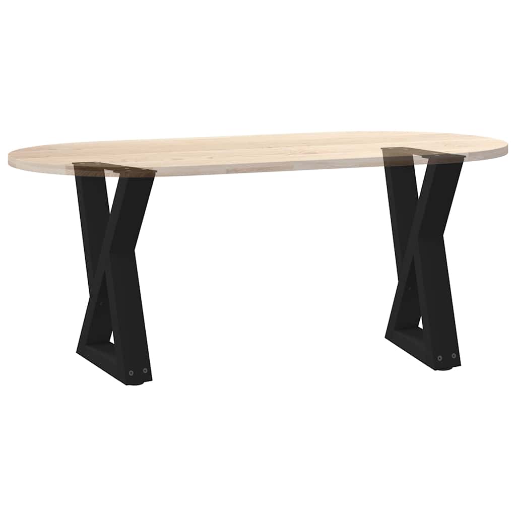 Salontafelpoten 2 st 28x(42-43,3) cm staal zwart is nu te koop bij PeponiXL, paradijselijk wonen!