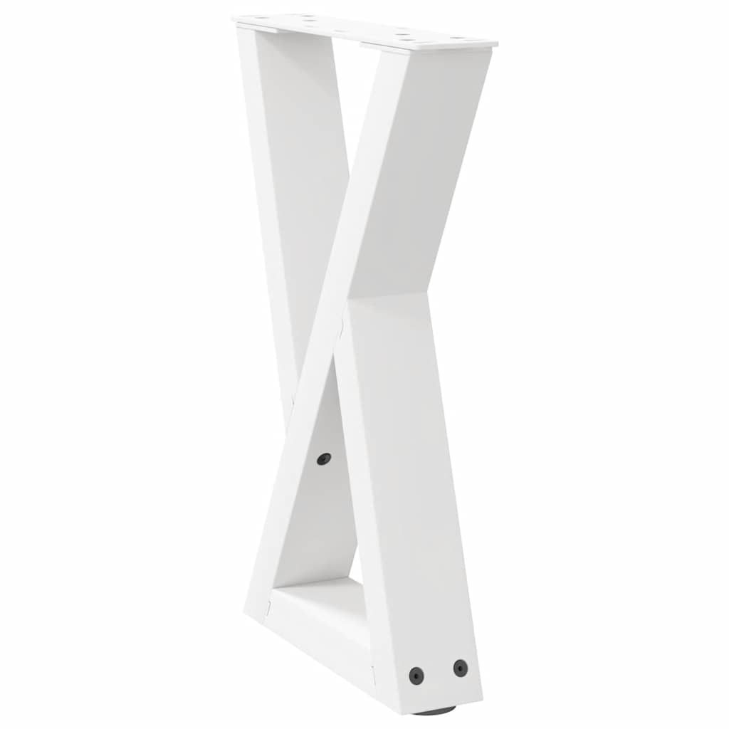 Salontafelpoten 2 st 28x(42-43,3) cm staal wit is nu te koop bij PeponiXL, paradijselijk wonen!