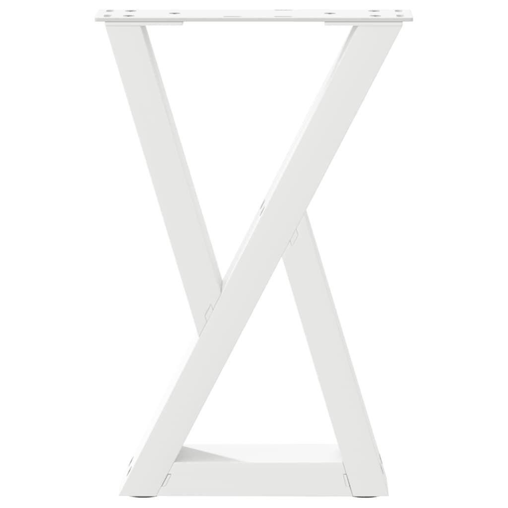 Salontafelpoten 2 st 28x(42-43,3) cm staal wit is nu te koop bij PeponiXL, paradijselijk wonen!