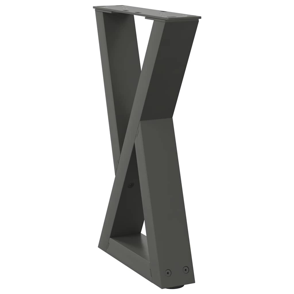 Salontafelpoten 2 st 28x(42-43,3) cm staal antraciet is nu te koop bij PeponiXL, paradijselijk wonen!