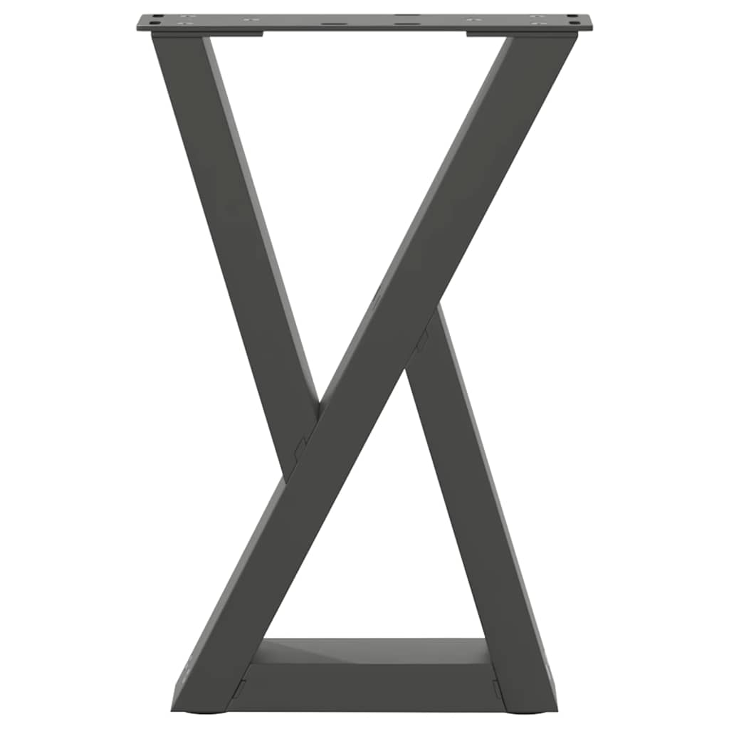 Salontafelpoten 2 st 28x(42-43,3) cm staal antraciet is nu te koop bij PeponiXL, paradijselijk wonen!