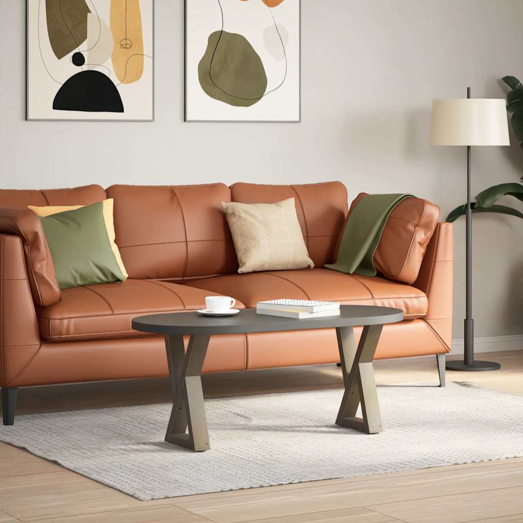 Salontafelpoten 2 st 28x(42-43,3) cm staal naturel is nu te koop bij PeponiXL, paradijselijk wonen!