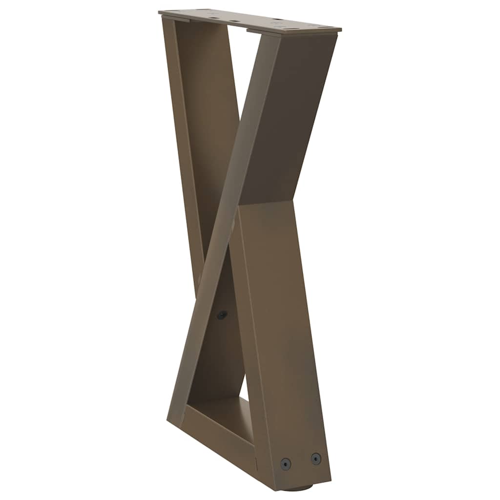 Salontafelpoten 2 st 28x(42-43,3) cm staal naturel is nu te koop bij PeponiXL, paradijselijk wonen!