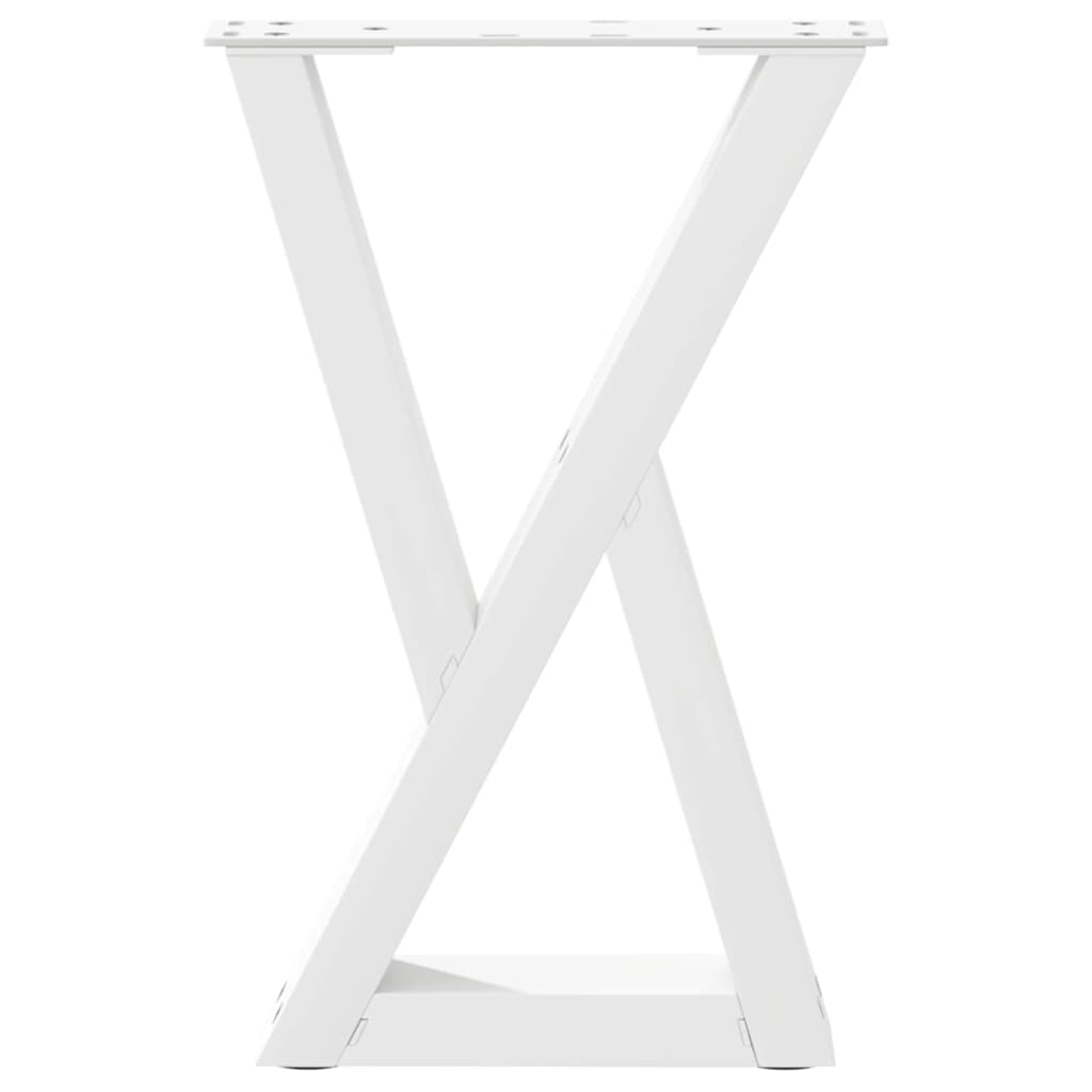 Salontafelpoten 2 st 38x(42-43,3) cm staal wit is nu te koop bij PeponiXL, paradijselijk wonen!