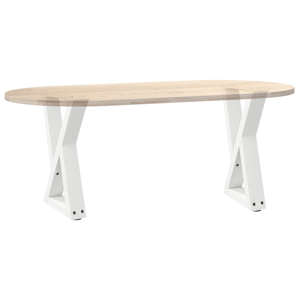 Salontafelpoten 2 st 38x(42-43,3) cm staal wit is nu te koop bij PeponiXL, paradijselijk wonen!
