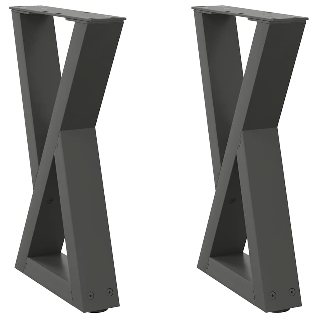 Salontafelpoten 2 st 38x(42-43,3) cm staal antraciet is nu te koop bij PeponiXL, paradijselijk wonen!