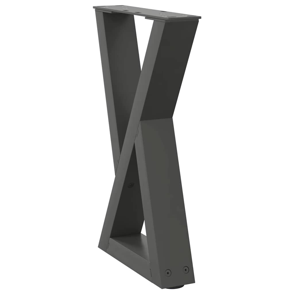 Salontafelpoten 2 st 38x(42-43,3) cm staal antraciet is nu te koop bij PeponiXL, paradijselijk wonen!