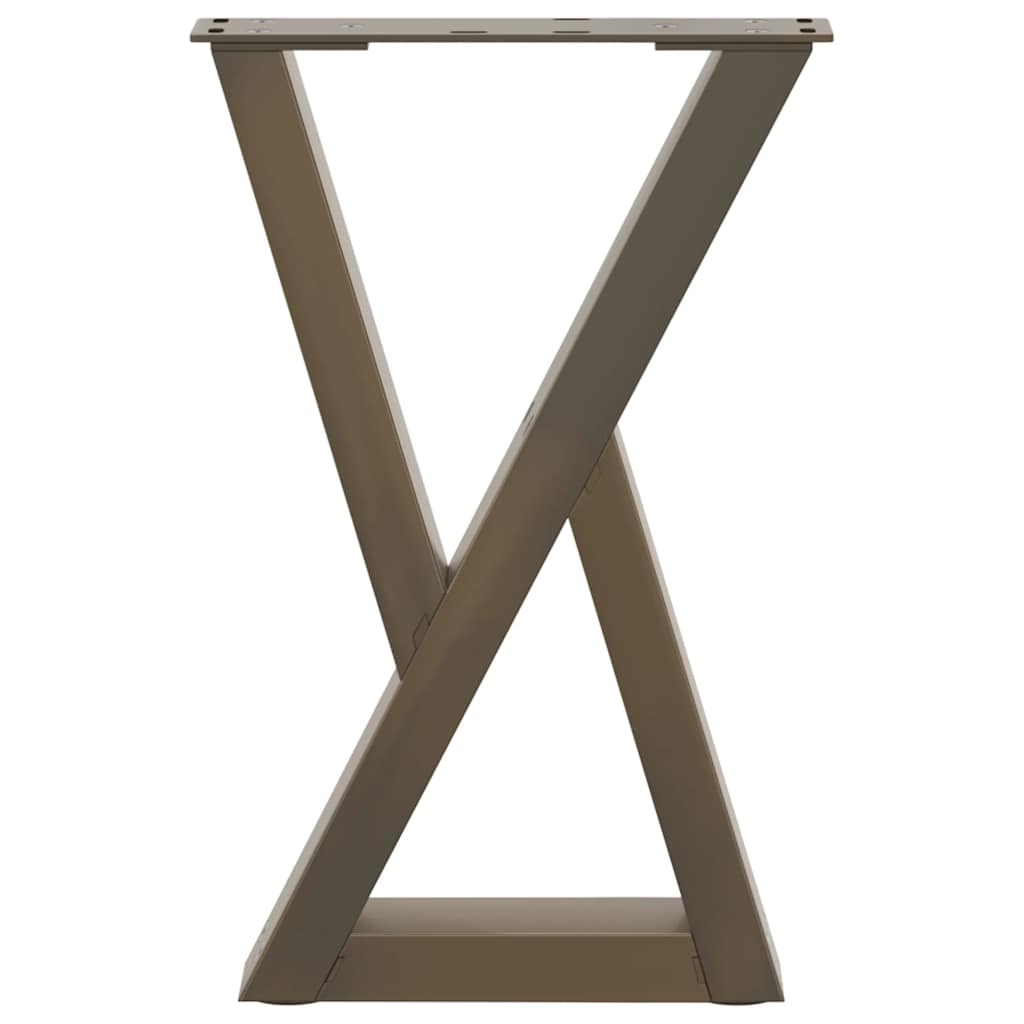 Salontafelpoten 2 st 38x(42-43,3) cm staal naturel is nu te koop bij PeponiXL, paradijselijk wonen!