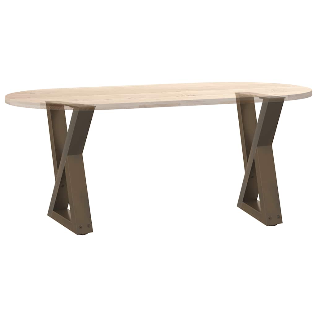 Salontafelpoten 2 st 38x(42-43,3) cm staal naturel is nu te koop bij PeponiXL, paradijselijk wonen!
