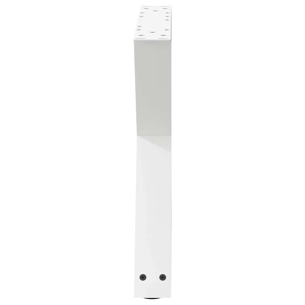 Salontafelpoten 2 st 50x(42-43,3) cm staal wit is nu te koop bij PeponiXL, paradijselijk wonen!