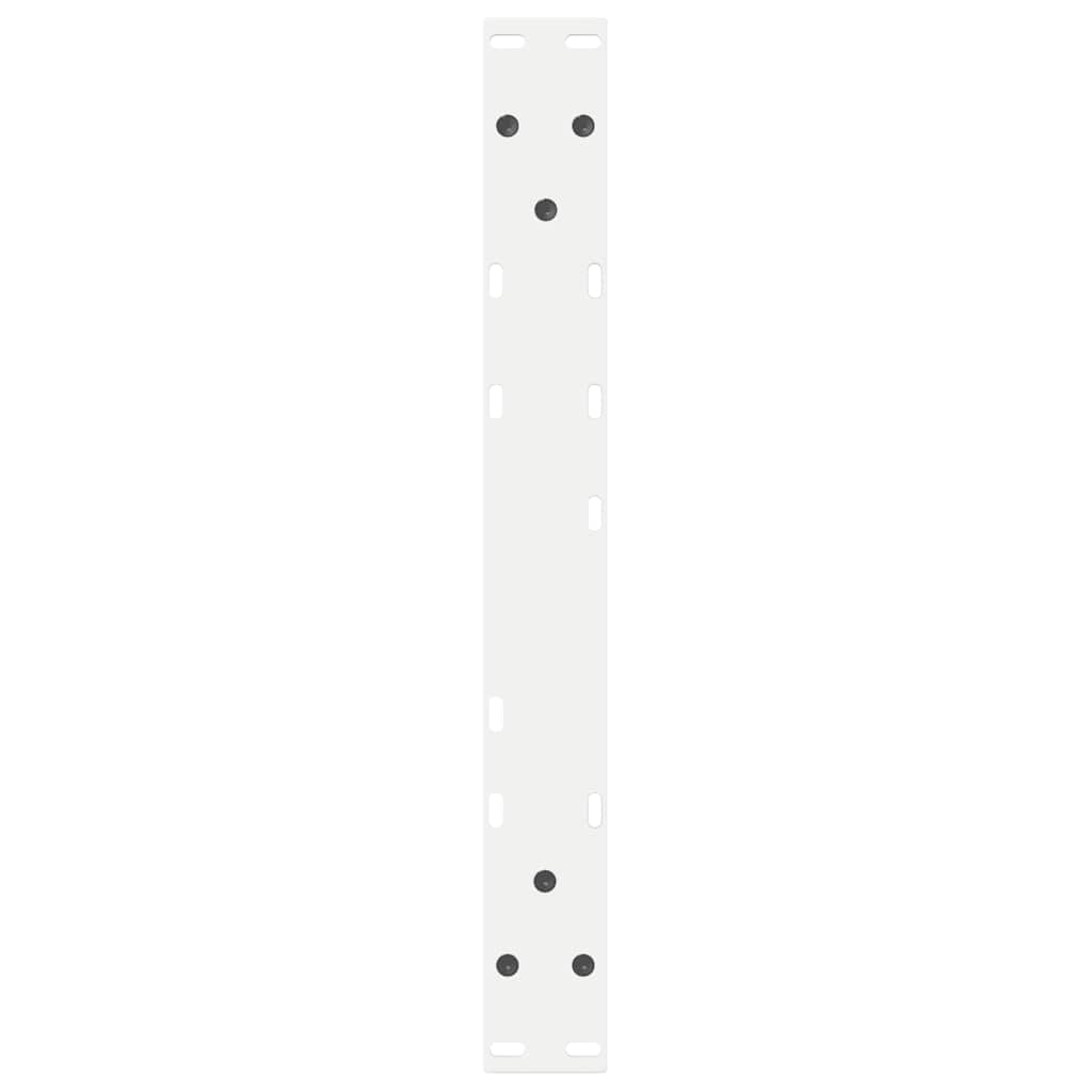 Salontafelpoten 2 st 50x(42-43,3) cm staal wit is nu te koop bij PeponiXL, paradijselijk wonen!
