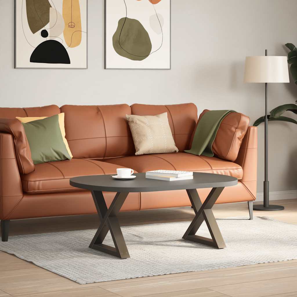 Salontafelpoten 2 st 50x(42-43,3) cm staal naturel is nu te koop bij PeponiXL, paradijselijk wonen!