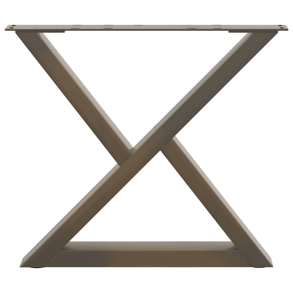 Salontafelpoten 2 st 50x(42-43,3) cm staal naturel is nu te koop bij PeponiXL, paradijselijk wonen!
