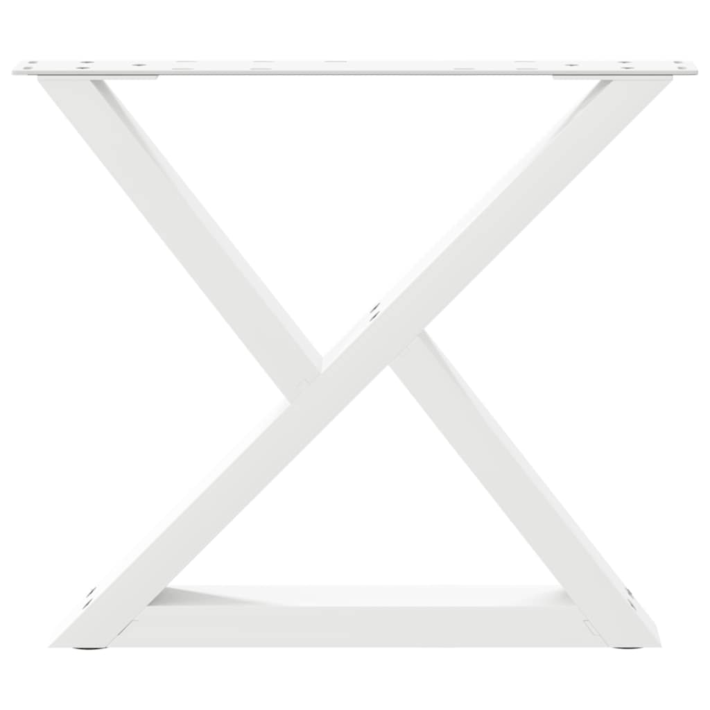 Salontafelpoten 2 st 60x(42-43,3) cm staal wit is nu te koop bij PeponiXL, paradijselijk wonen!