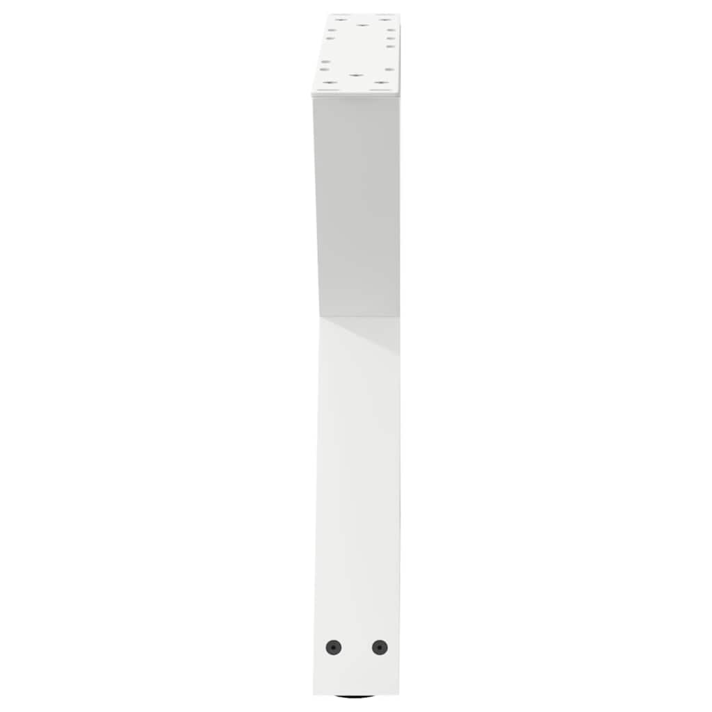 Salontafelpoten 2 st 60x(42-43,3) cm staal wit is nu te koop bij PeponiXL, paradijselijk wonen!