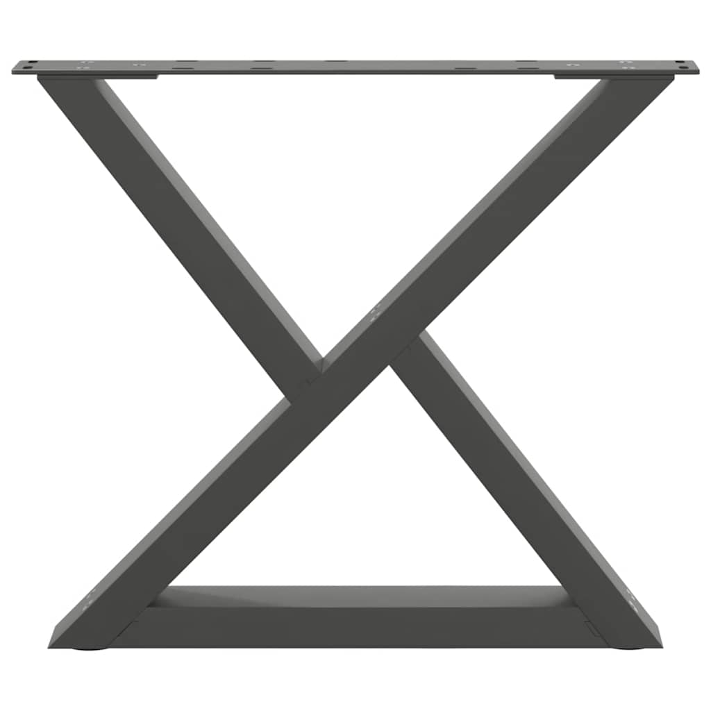 Salontafelpoten 2 st 60x(42-43,3) cm staal antraciet is nu te koop bij PeponiXL, paradijselijk wonen!