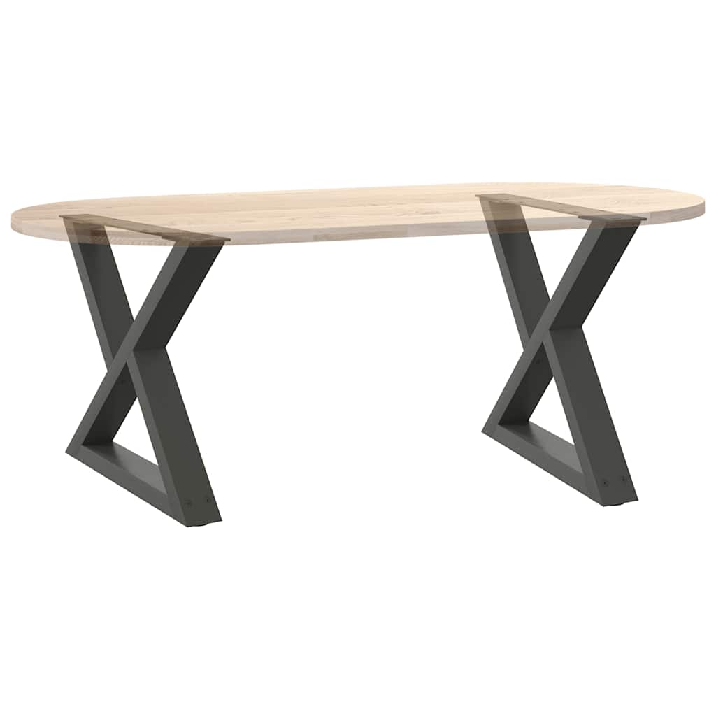 Salontafelpoten 2 st 60x(42-43,3) cm staal antraciet is nu te koop bij PeponiXL, paradijselijk wonen!