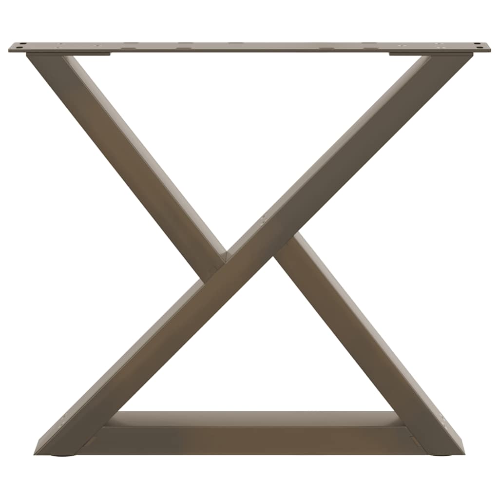 Salontafelpoten 2 st 60x(42-43,3) cm staal naturel is nu te koop bij PeponiXL, paradijselijk wonen!