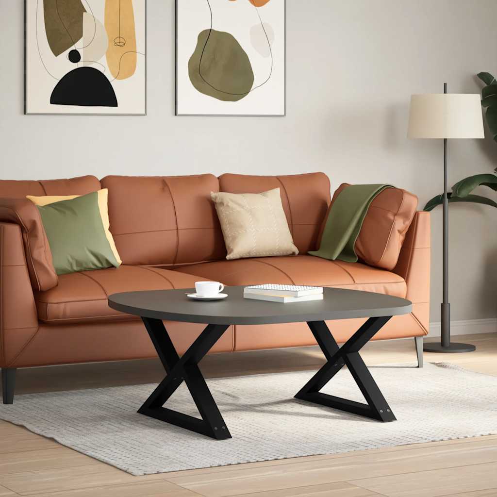 Salontafelpoten 2 st 70x(42-43,3) cm staal zwart is nu te koop bij PeponiXL, paradijselijk wonen!