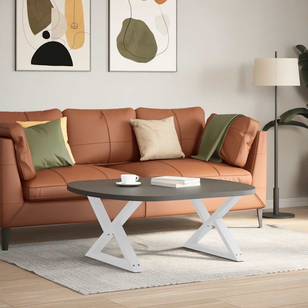Salontafelpoten 2 st 70x(42-43,3) cm staal wit is nu te koop bij PeponiXL, paradijselijk wonen!