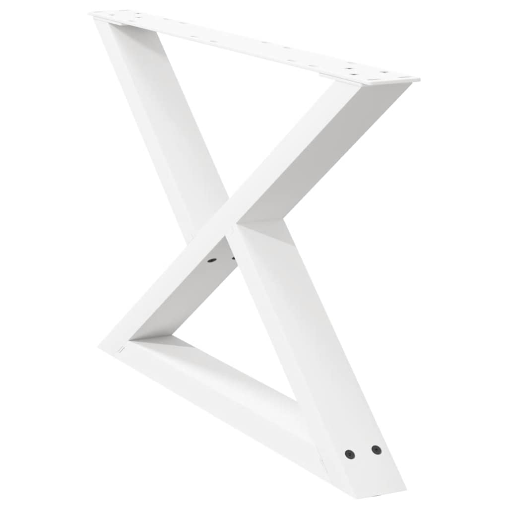 Salontafelpoten 2 st 70x(42-43,3) cm staal wit is nu te koop bij PeponiXL, paradijselijk wonen!