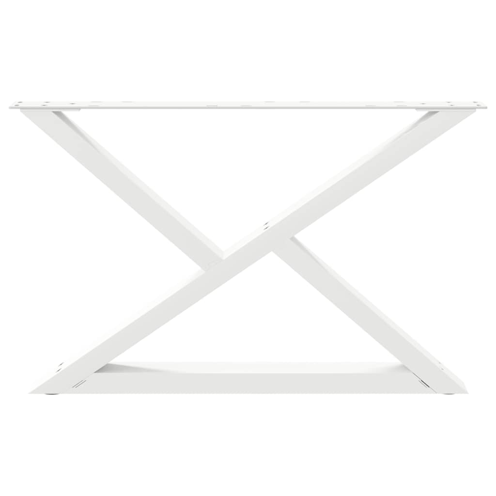 Salontafelpoten 2 st 70x(42-43,3) cm staal wit is nu te koop bij PeponiXL, paradijselijk wonen!