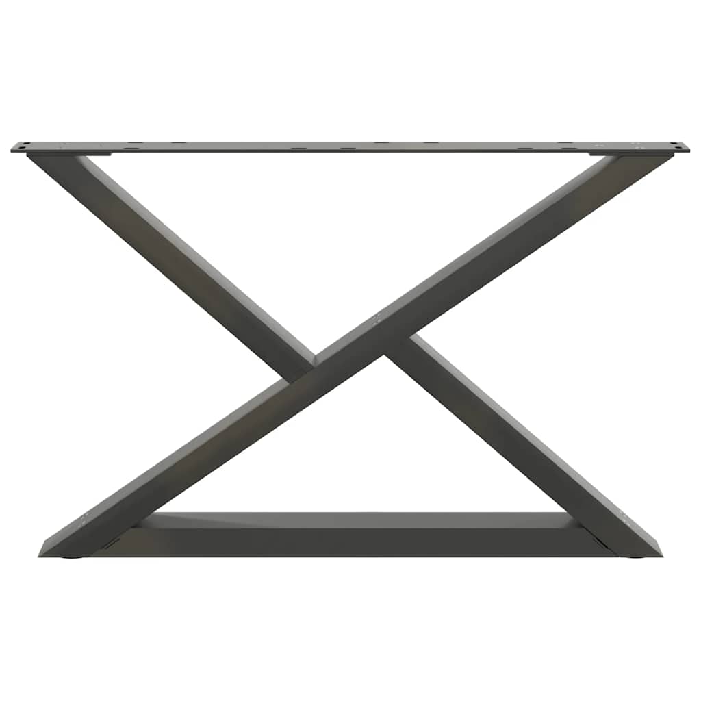 Salontafelpoten 2 st 70x(42-43,3) cm staal antraciet is nu te koop bij PeponiXL, paradijselijk wonen!