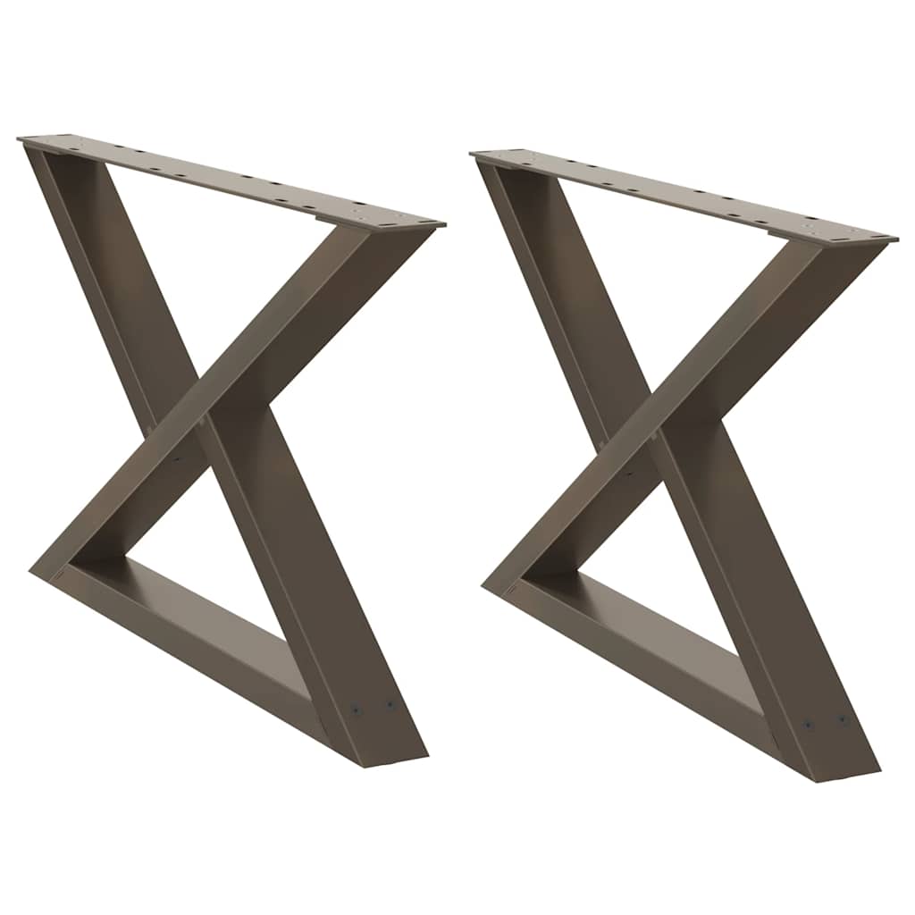 Salontafelpoten 2 st 70x(42-43,3) cm staal naturel is nu te koop bij PeponiXL, paradijselijk wonen!