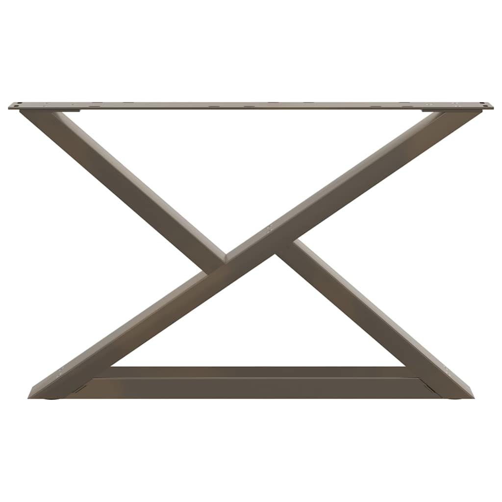 Salontafelpoten 2 st 70x(42-43,3) cm staal naturel is nu te koop bij PeponiXL, paradijselijk wonen!